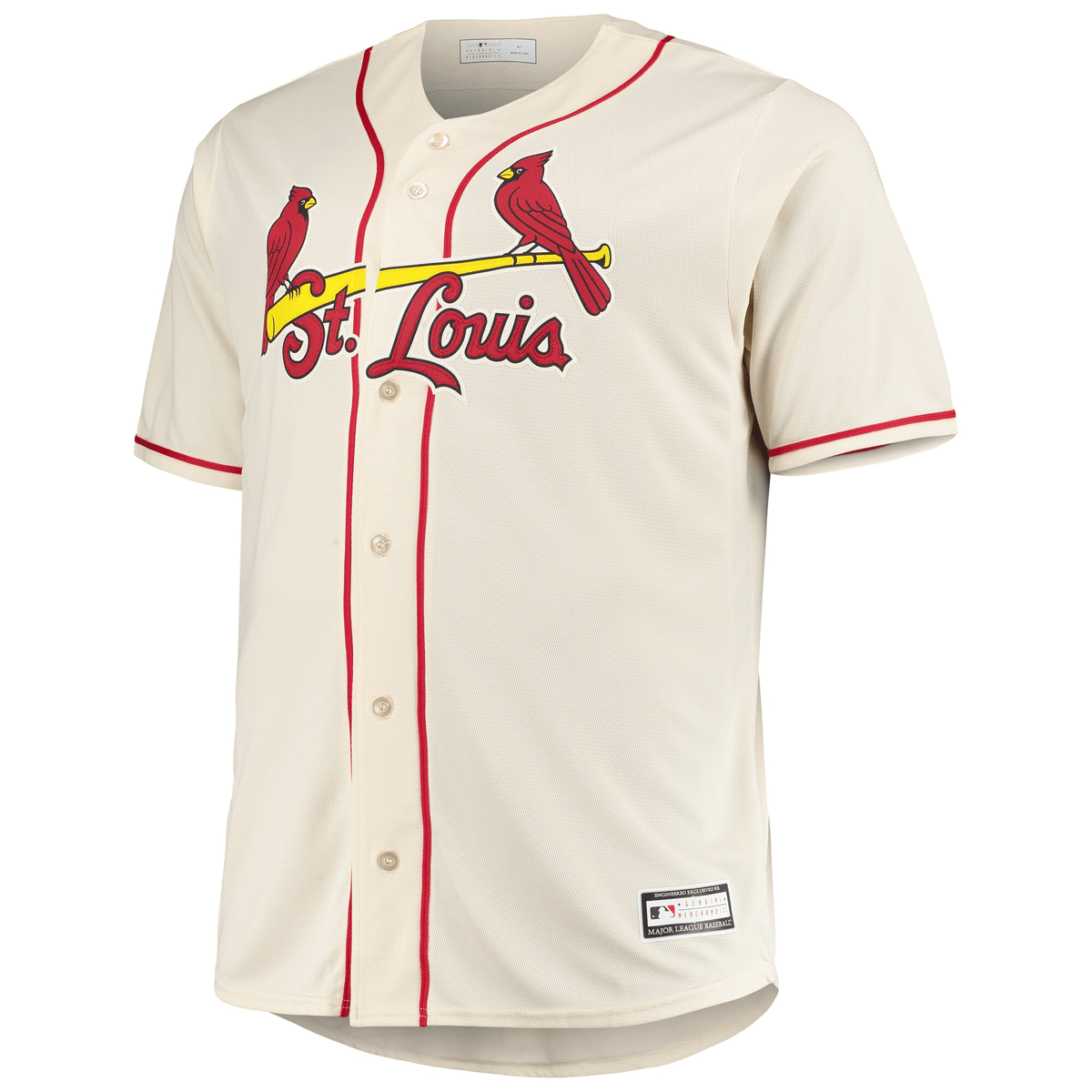 Men's Yadier Molina Cream St. Louis Cardinals Big & Tall Player Jersey Jersey