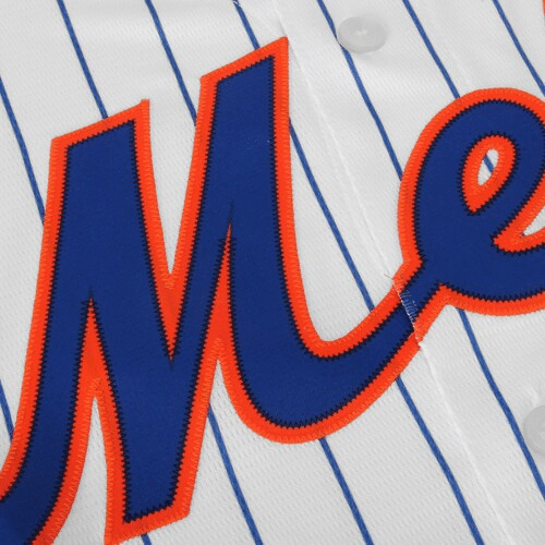 Men's White New York Mets Official Cool Base Jersey Jersey