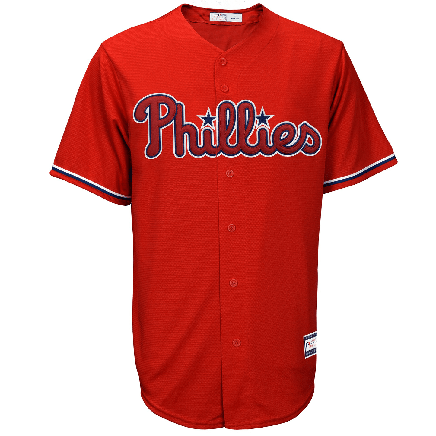 Men's Rhys Hoskins Red Philadelphia Phillies Big & Tall Player Jersey Jersey