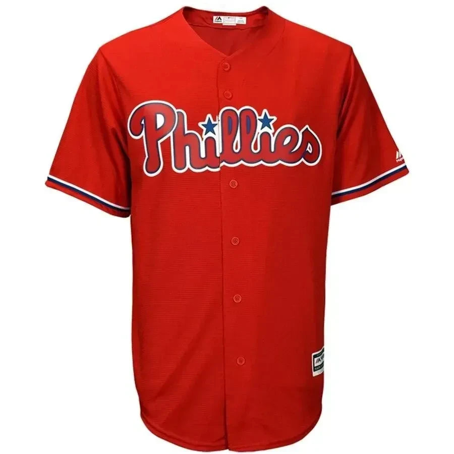 Rhys Hoskins Philadelphia Phillies Cool Base Player Jersey - Red