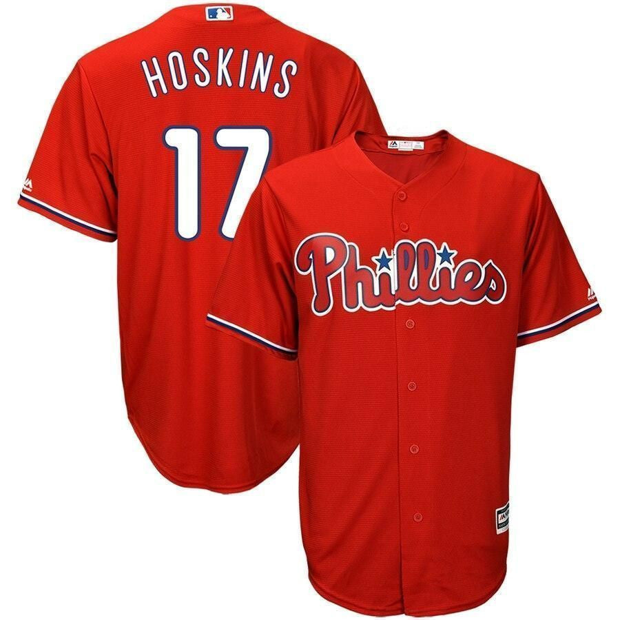 Rhys Hoskins Philadelphia Phillies Cool Base Player Jersey - Red