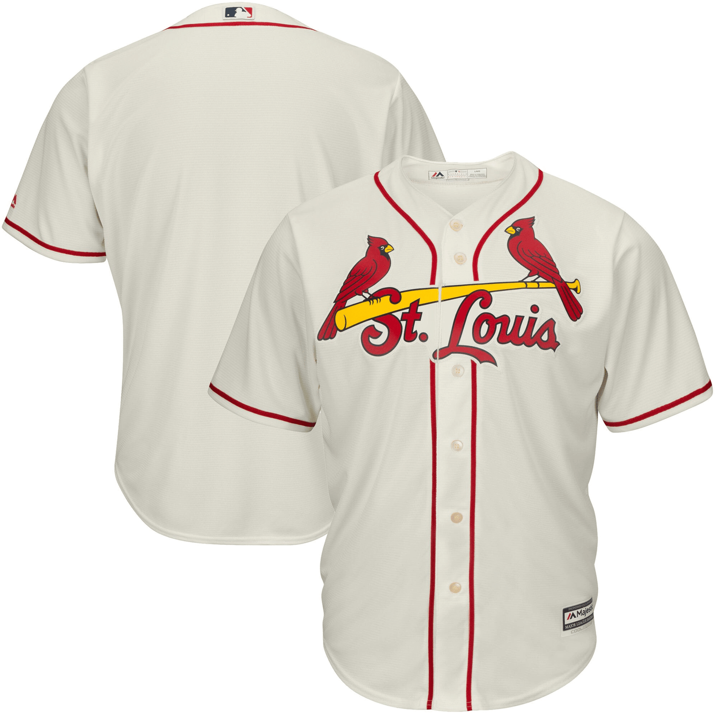 Men's White St. Louis Cardinals Official Cool Base Jersey Jersey