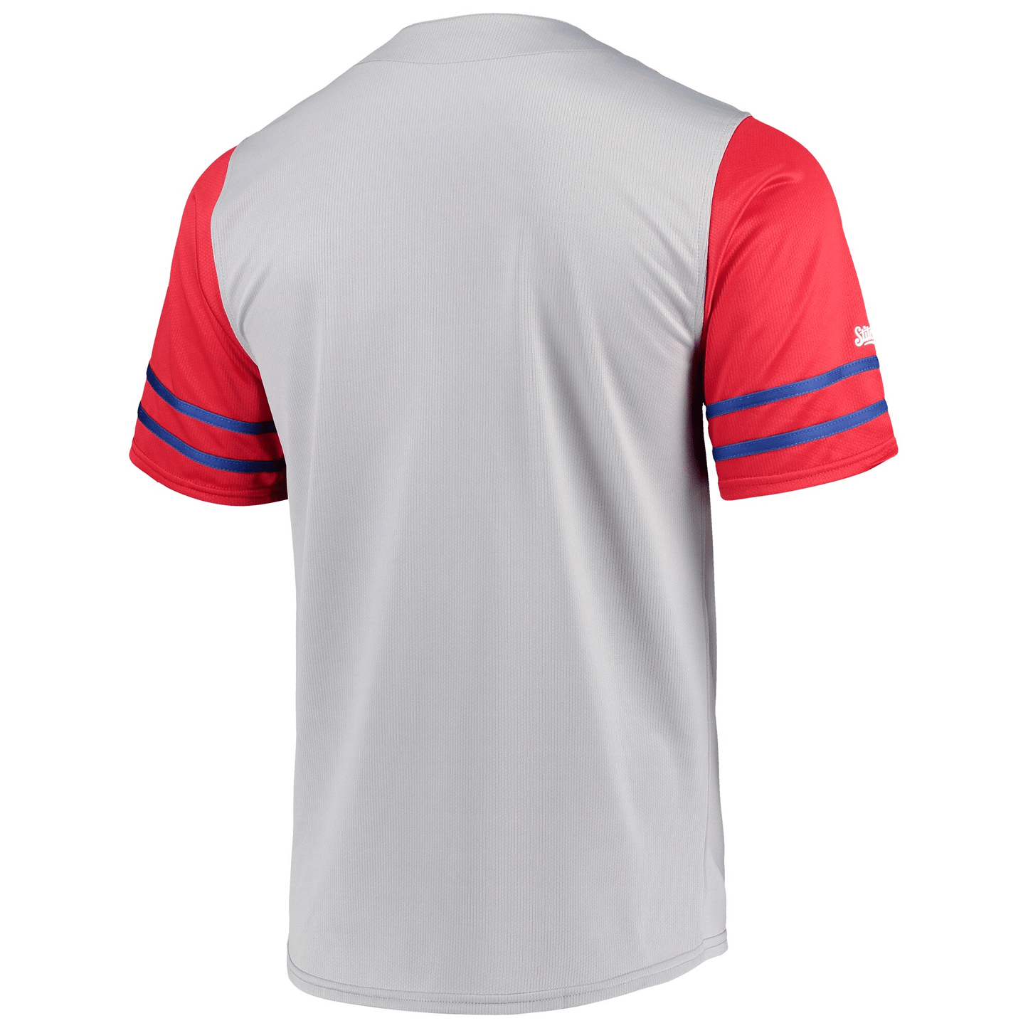 Philadelphia Phillies Stitches Button-Up Jersey - Gray/Red Jersey