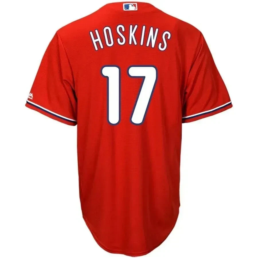 Rhys Hoskins Philadelphia Phillies Cool Base Player Jersey - Red
