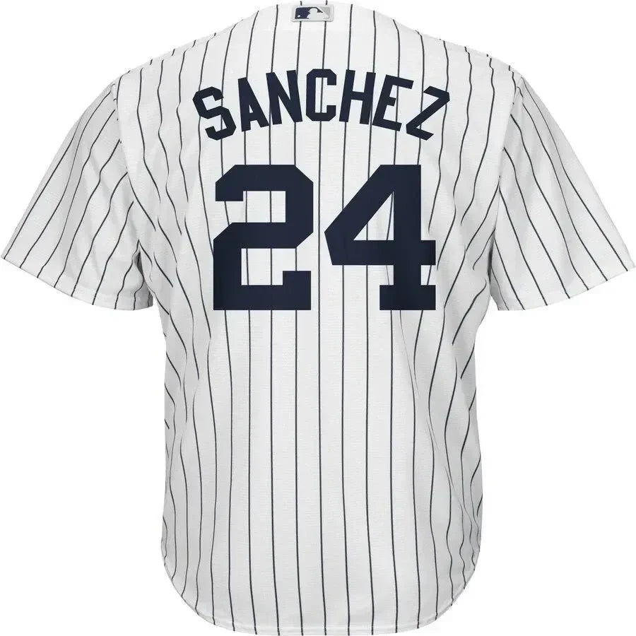 Gary Sanchez New York Yankees Big And Tall Home Cool Base Player Jersey - White Navy