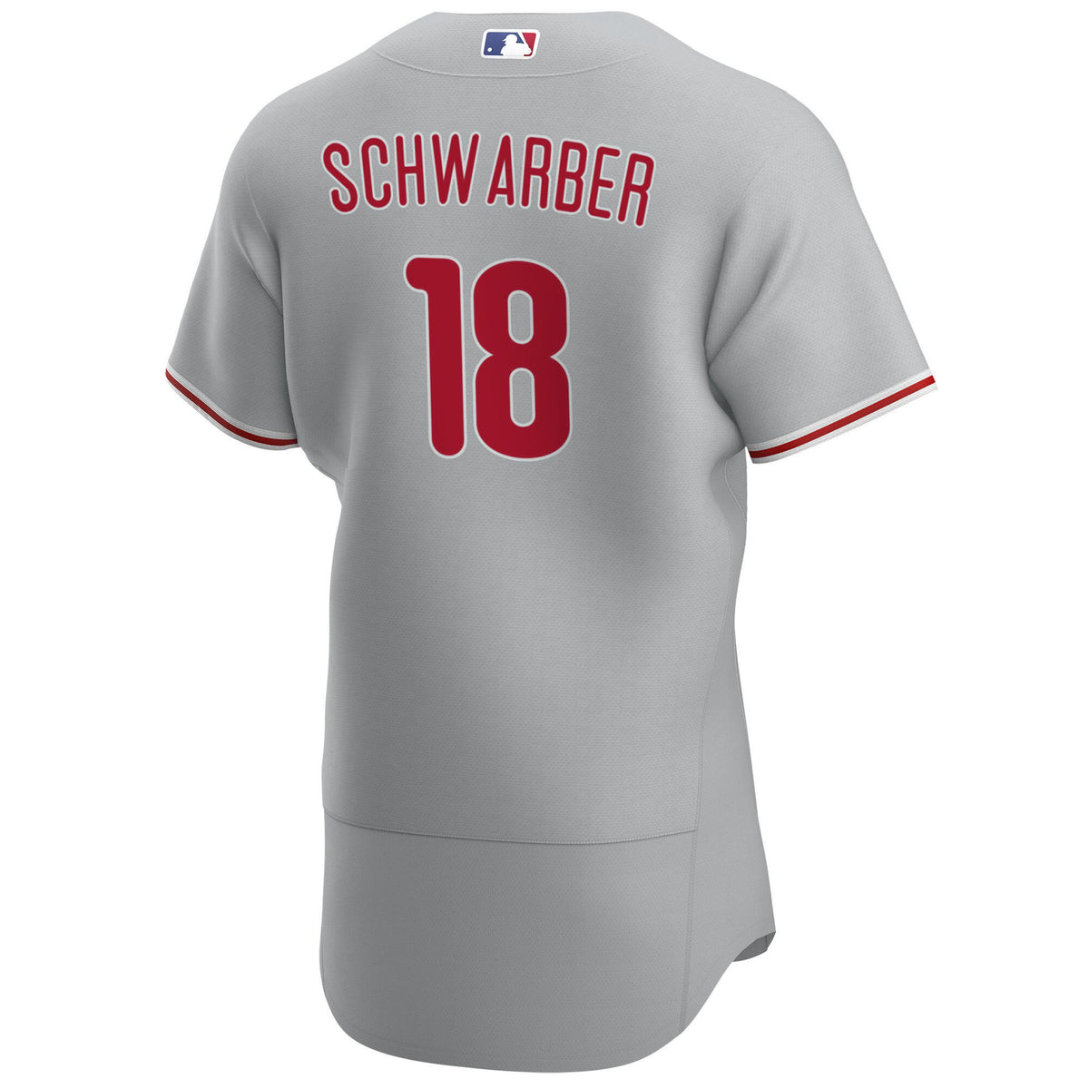 Philadelphia Phillies Kyle Schwarber 18 Road Player Name Jersey - Gray Jersey