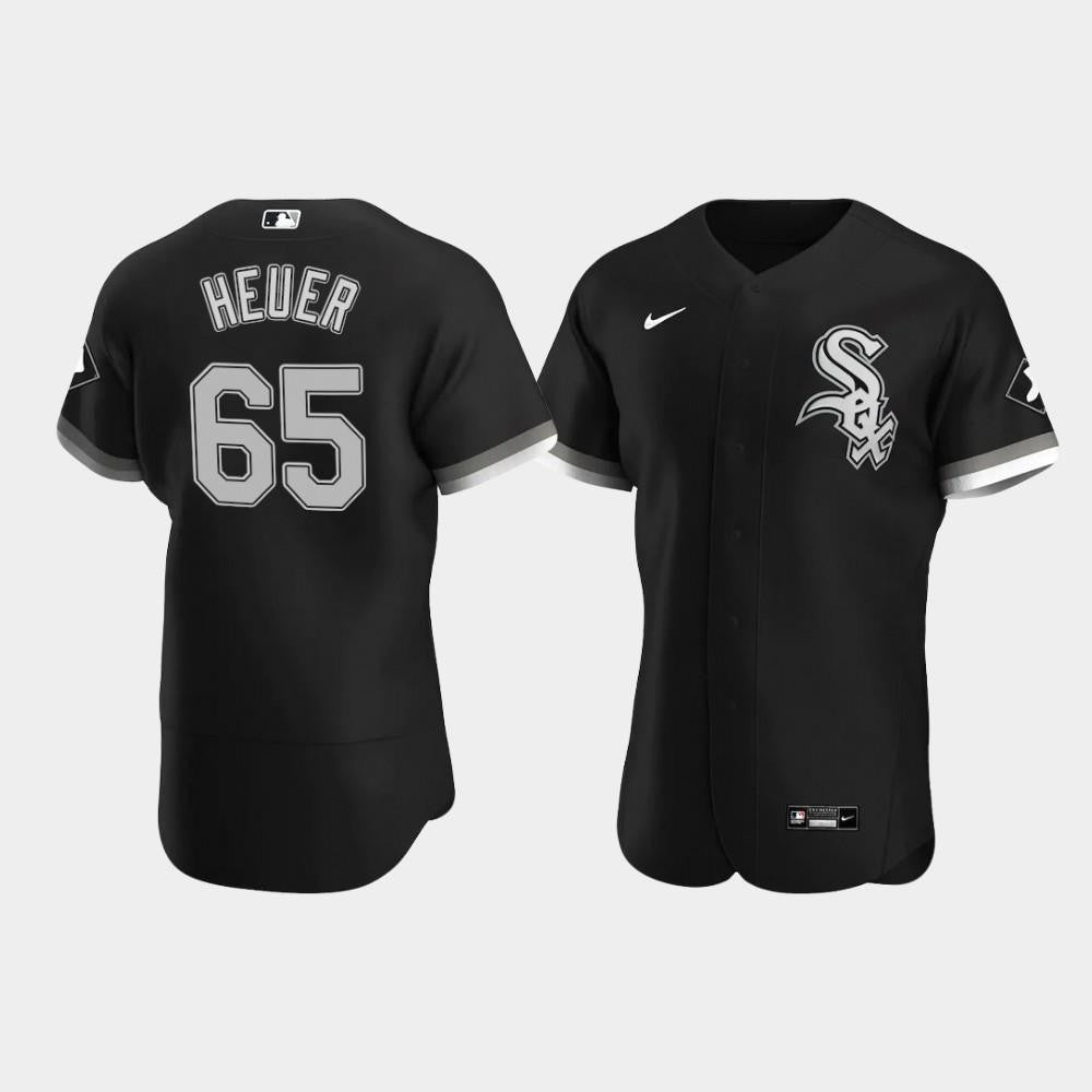 Men's Chicago White Sox 65 Codi Heuer Black Alternate Jersey Jersey