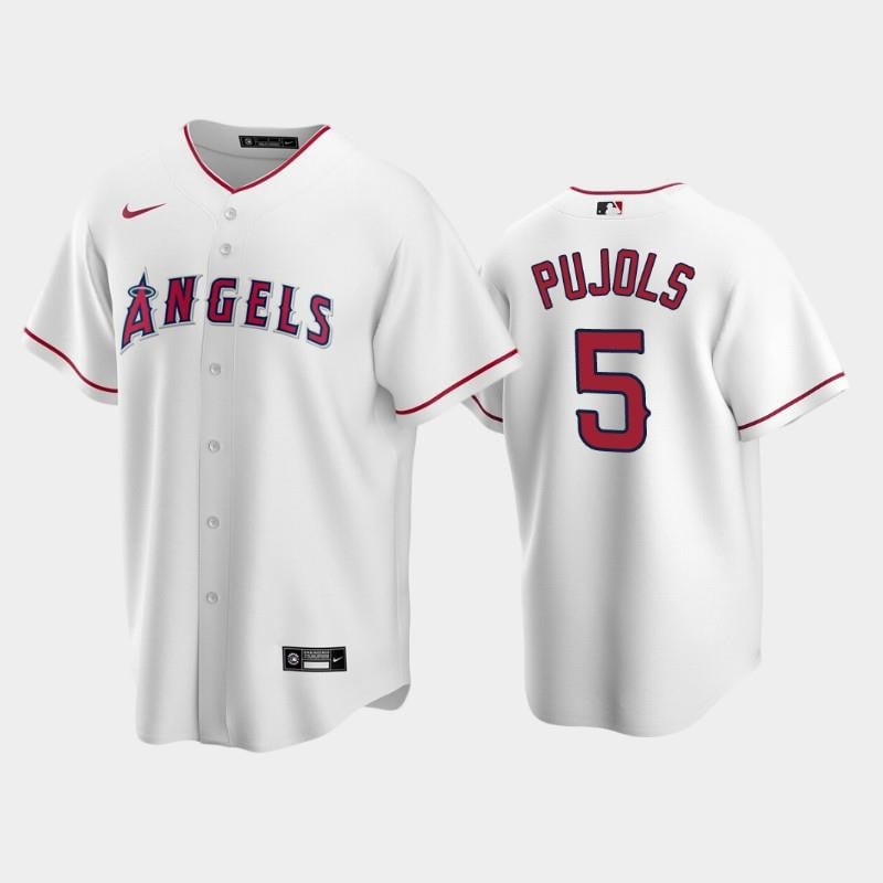 5 Albert Pujols White Los Angeles Angels Home Jersey Jersey