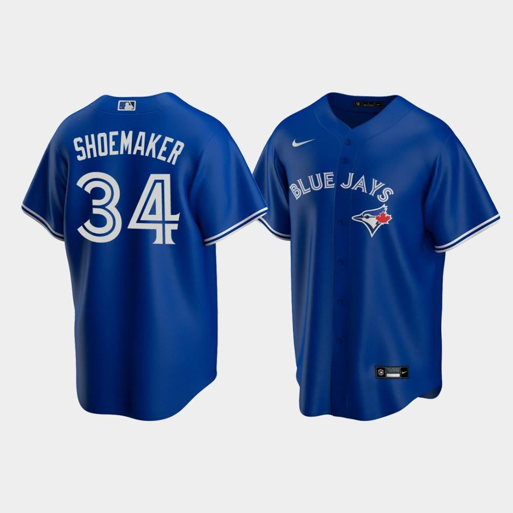 Men's Toronto Blue Jays 34 Matt Shoemaker Royal Alternate Jersey Jersey