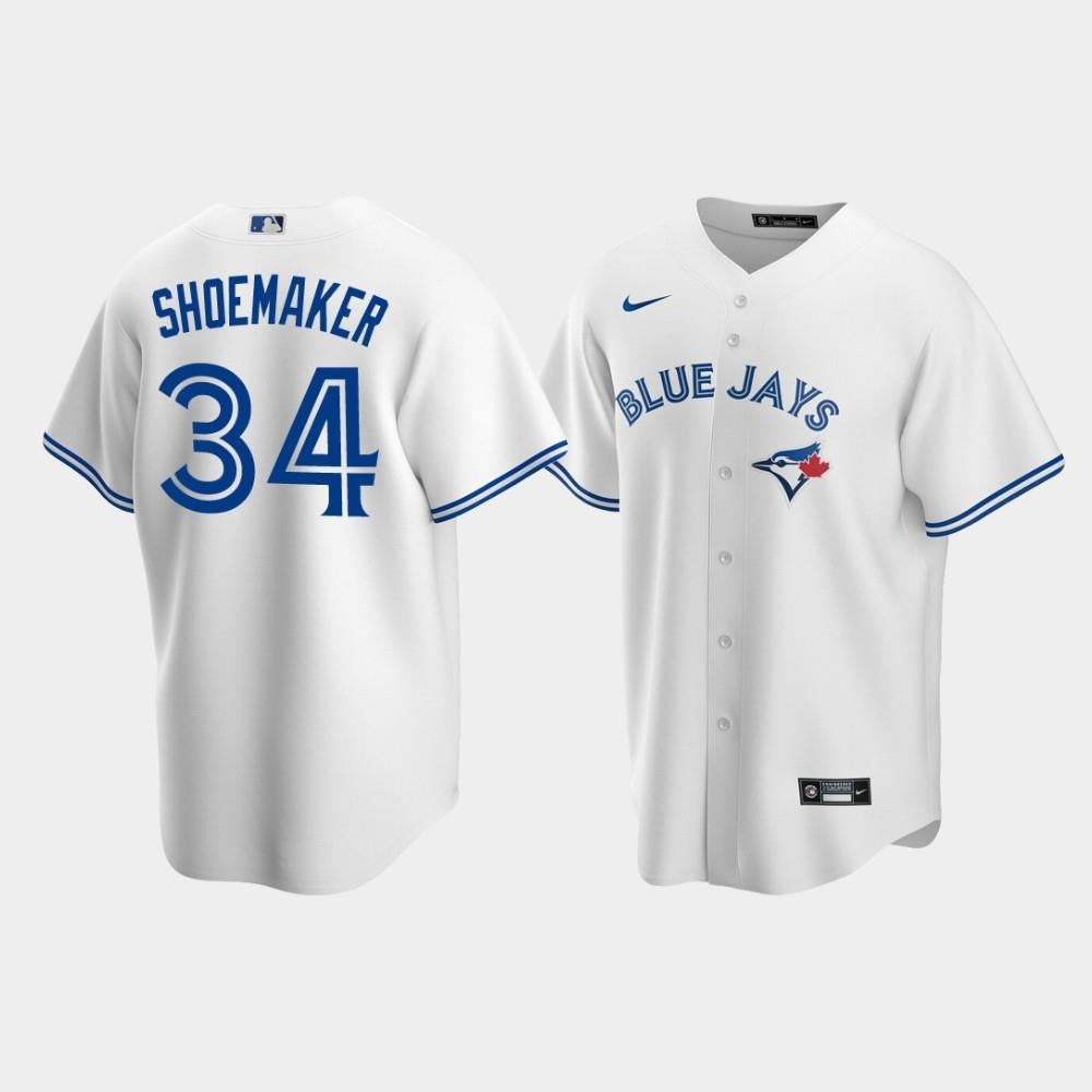 Men's Toronto Blue Jays 34 Matt Shoemaker White Home Jersey Jersey