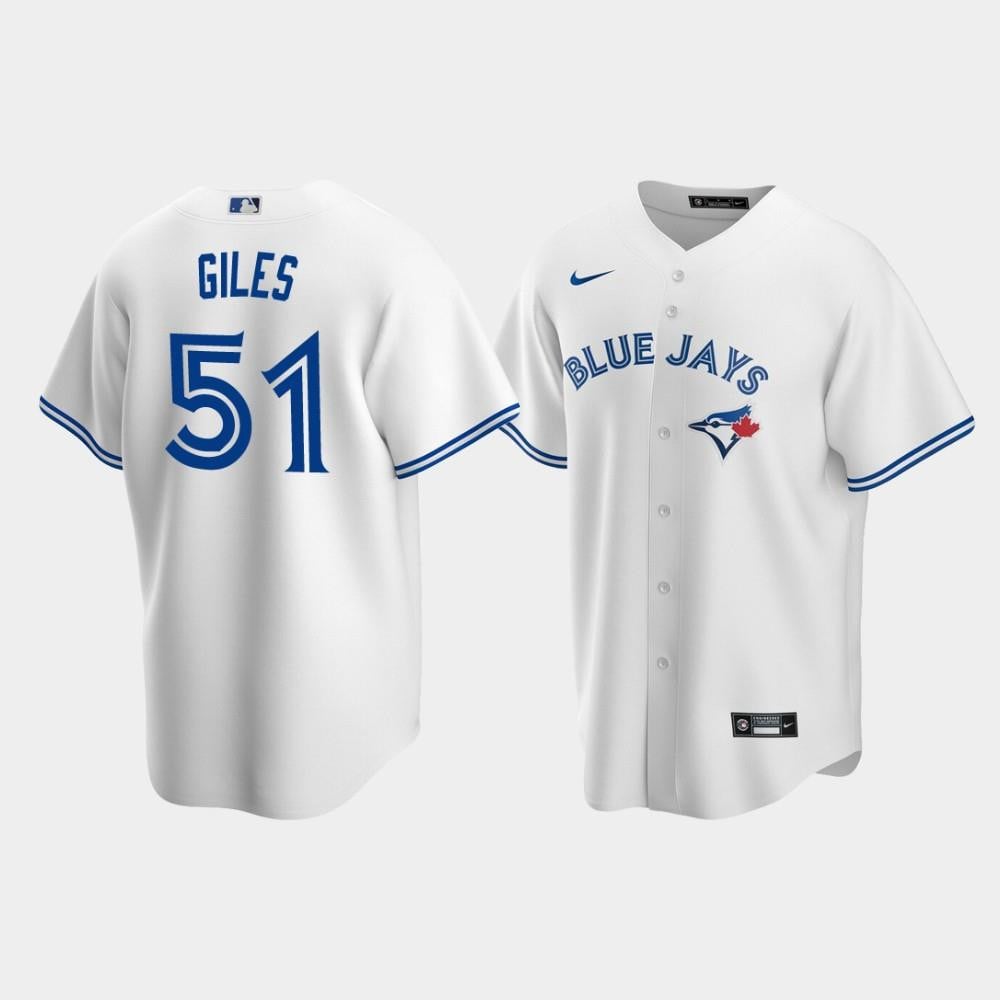 Men's Toronto Blue Jays 51 Ken Giles White Home Jersey Jersey