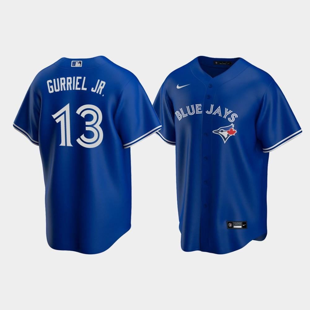 Men's Toronto Blue Jays 13 Lourdes Gurriel Jr. Royal Alternate Jersey Jersey