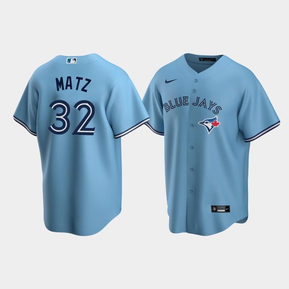 Men's Toronto Blue Jays 32 Steven Matz Powder Blue Alternate Jersey Jersey