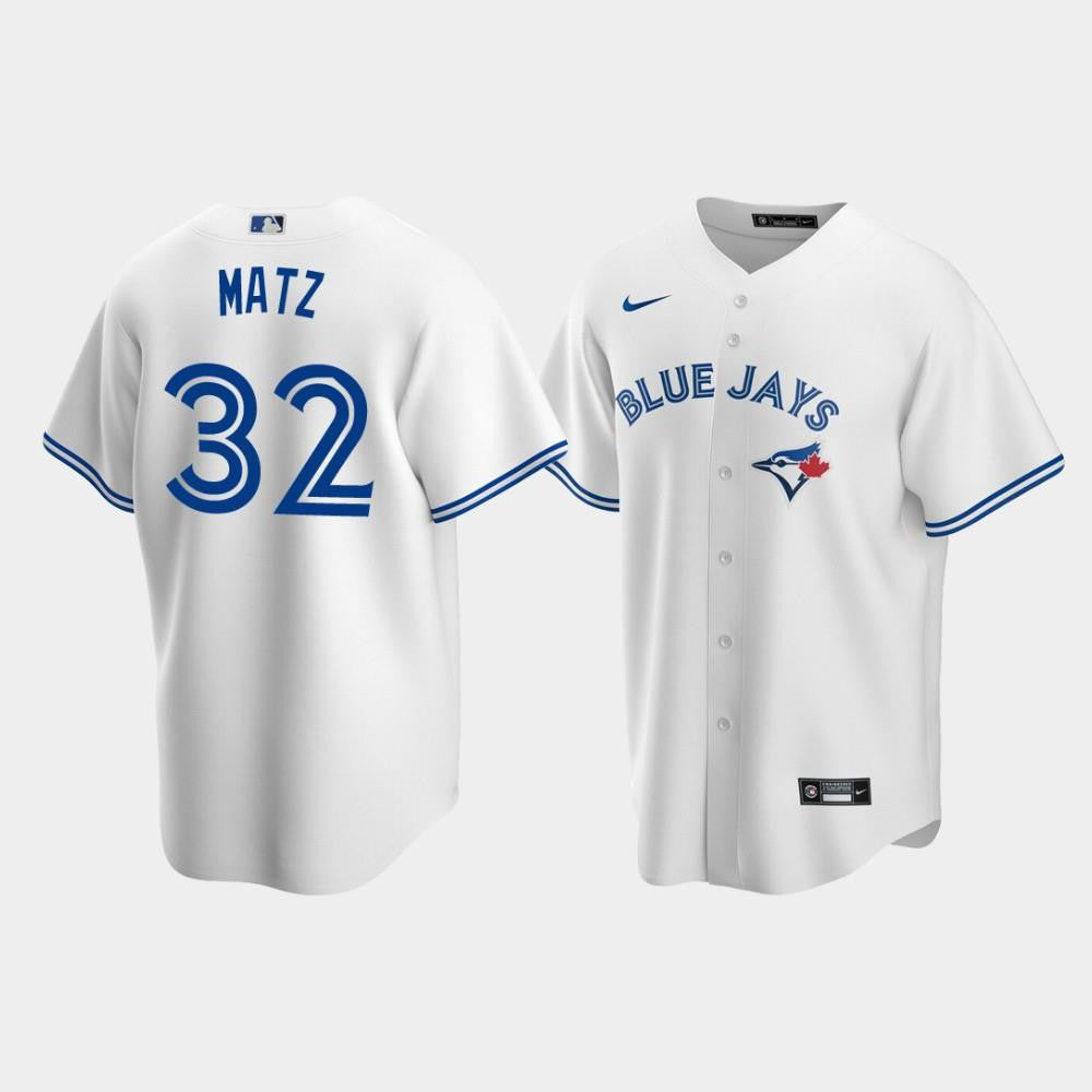 Men's Toronto Blue Jays 32 Steven Matz White Home Jersey Jersey