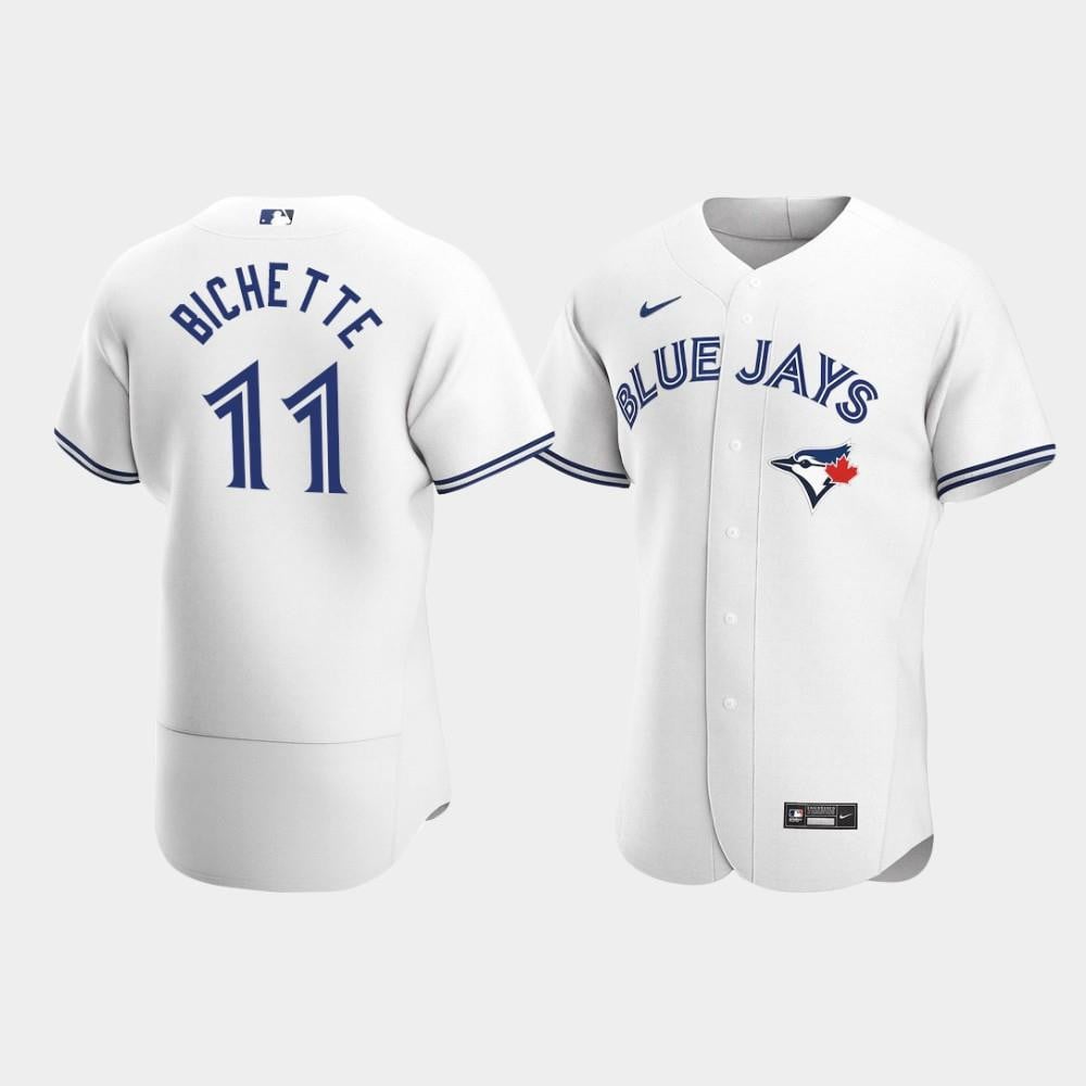 Men's Toronto Blue Jays 11 Bo Bichette White Home Jersey Jersey