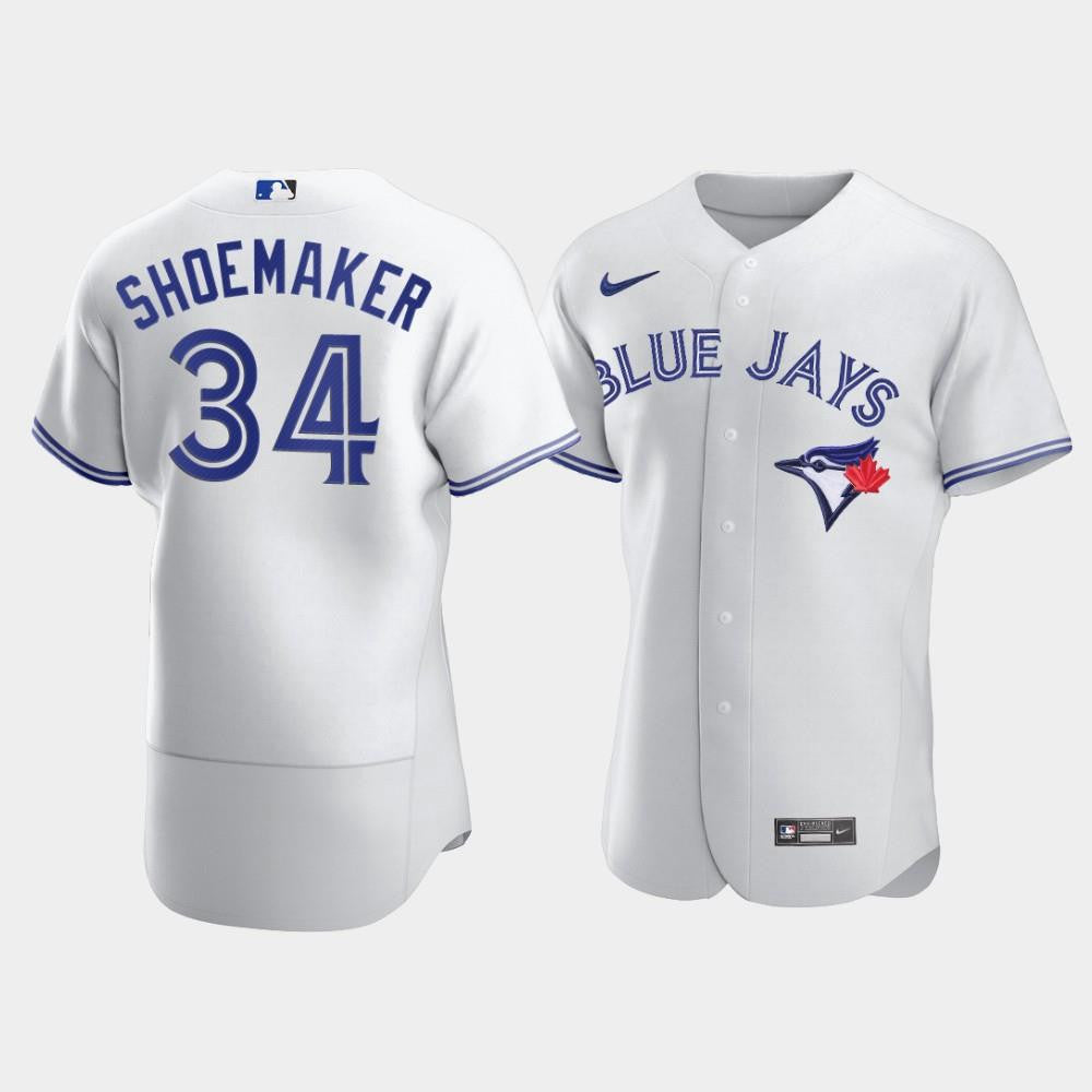 Men's Toronto Blue Jays 34 Matt Shoemaker White Jersey Jersey