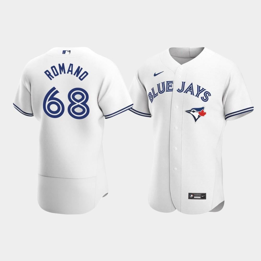 Men's Toronto Blue Jays 68 Jordan Romano White Home Jersey Jersey