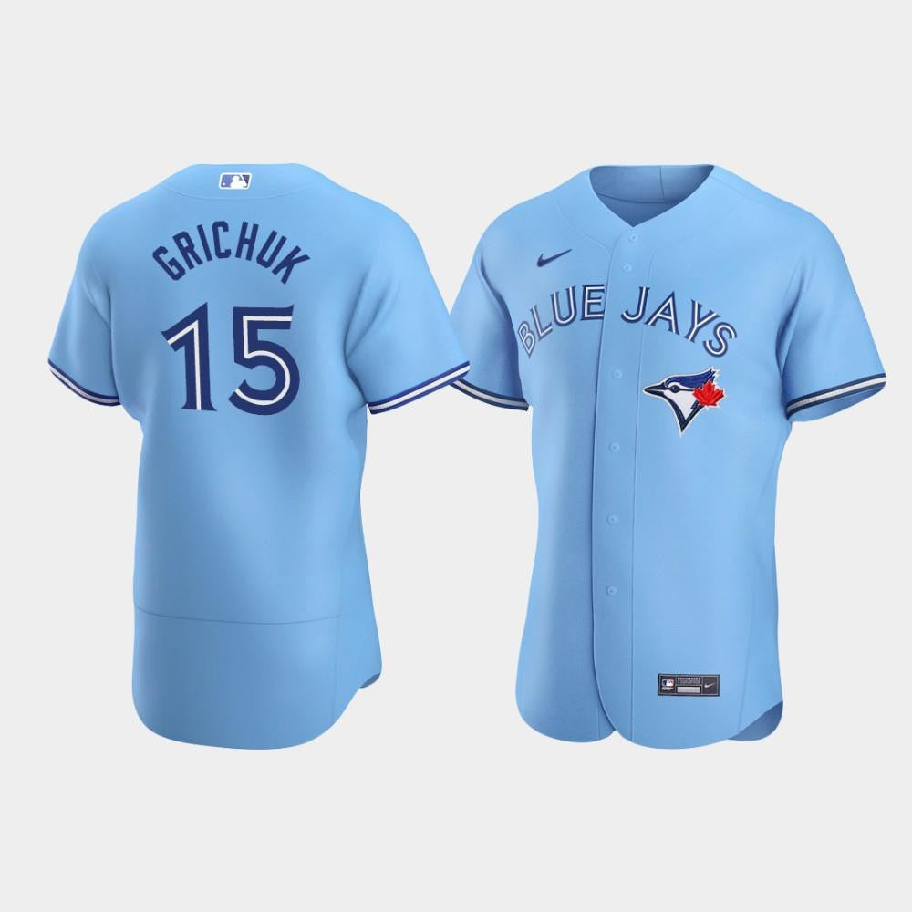 Men's Toronto Blue Jays 15 Randal Grichuk Powder Blue Alternate Jersey Jersey