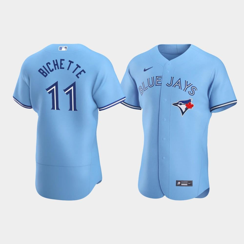 Men's Toronto Blue Jays 11 Bo Bichette Blue Alternate Jersey Jersey