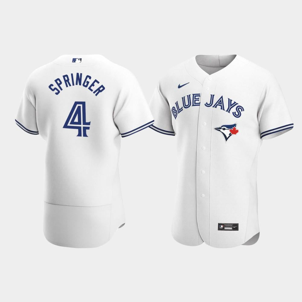George Springer 4 Toronto Blue Jays White Home Jersey Jersey
