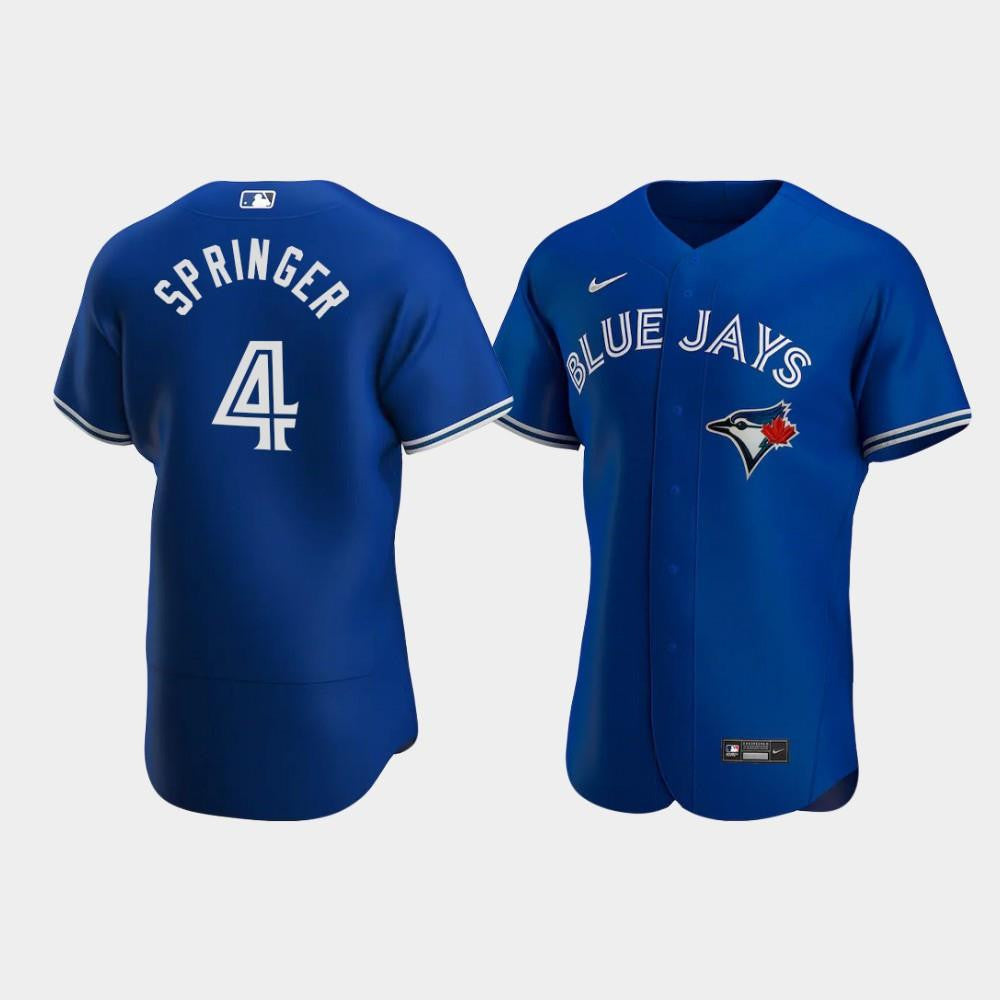 George Springer 4 Toronto Blue Jays Royal Alternate Jersey Jersey