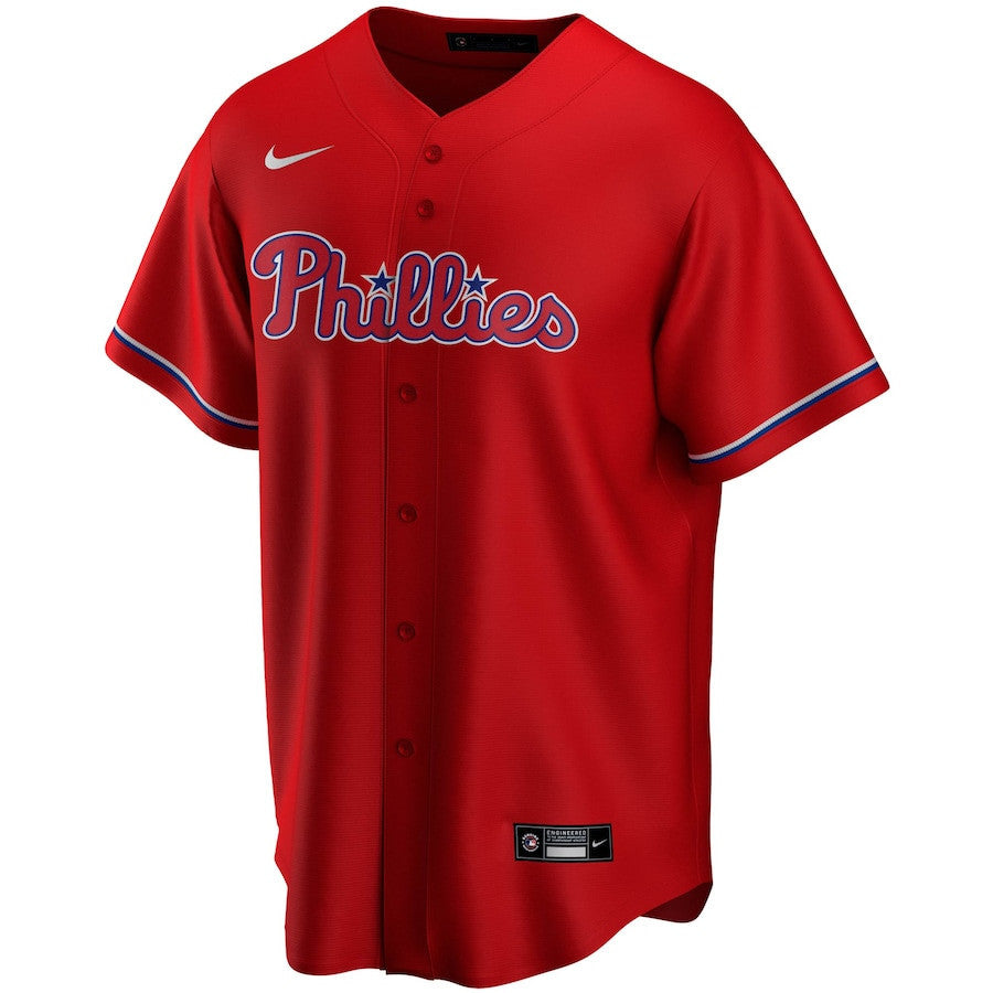Bryce Harper 3 Philadelphia Phillies Alternate Player Men Jersey - Red Jersey