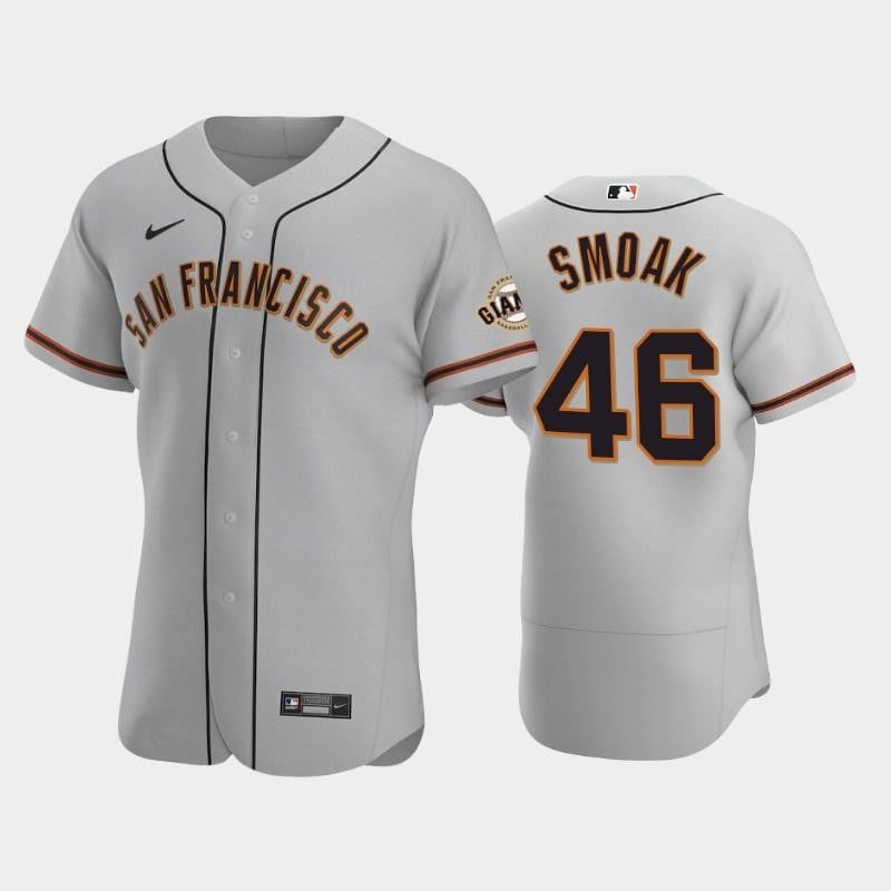 46 Justin Smoak Gray Road San Francisco Giants Jersey Jersey
