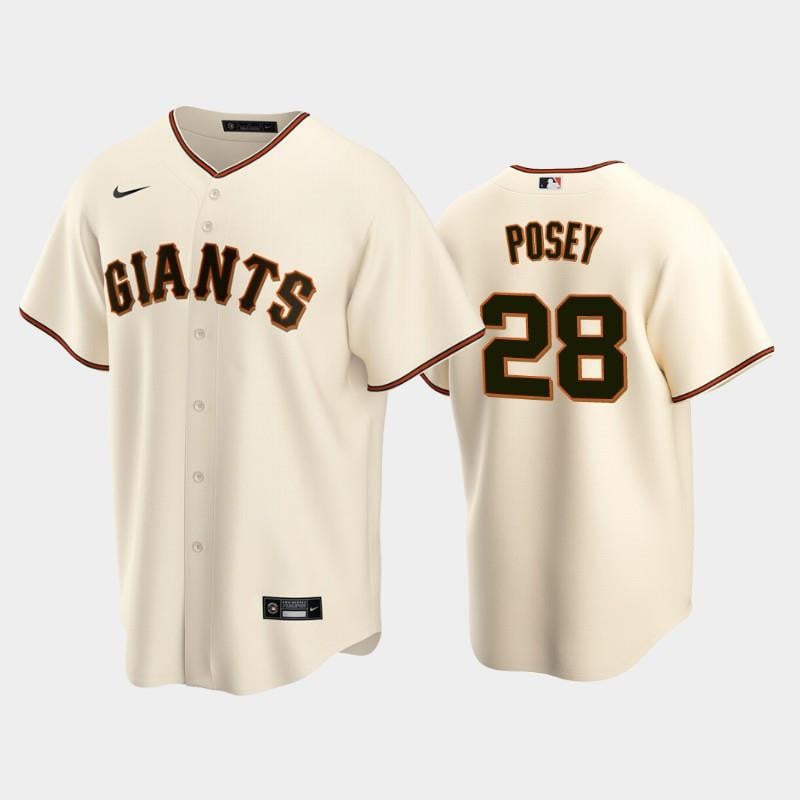 28 Buster Posey Cream Home San Francisco Giants Jersey Jersey