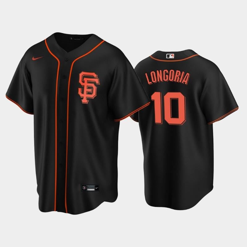 San Francisco Giants Black Alternate 10 Evan Longoria Jersey Jersey