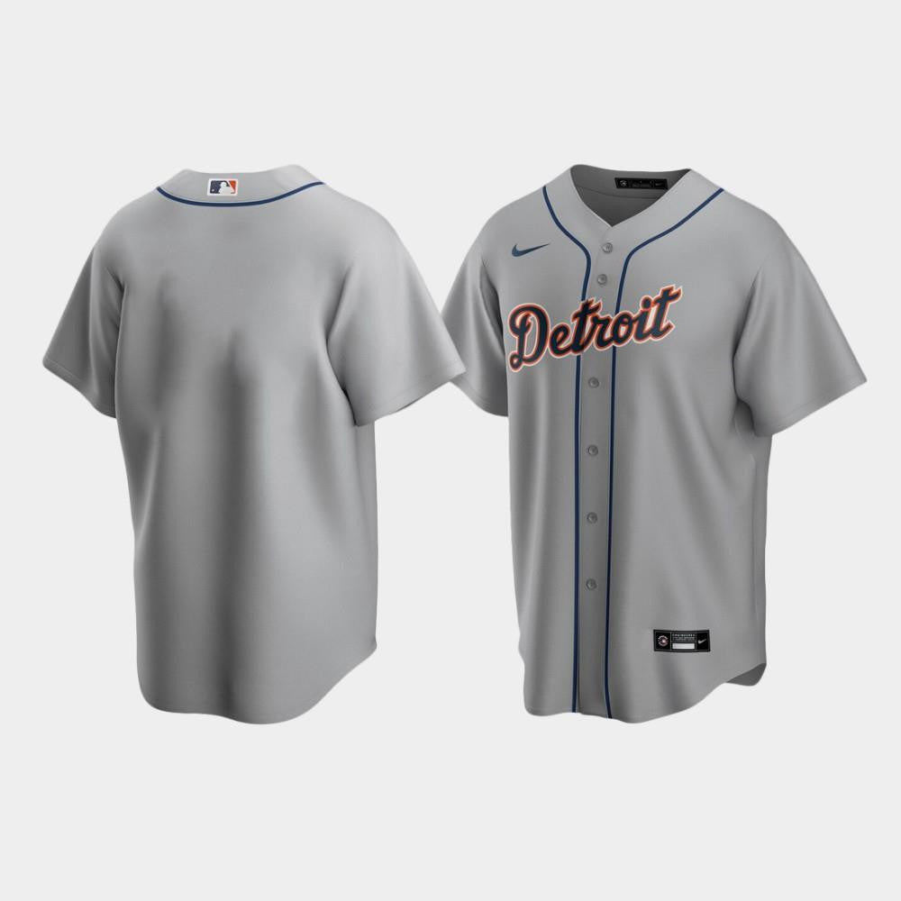 Men's Detroit Tigers Gray Road Jersey Jersey