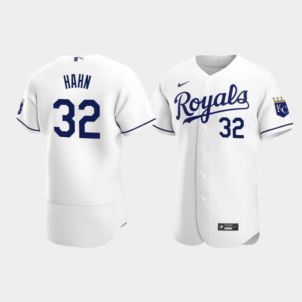 Jesse Hahn 32 Kansas City Royals White Home Jersey Jersey