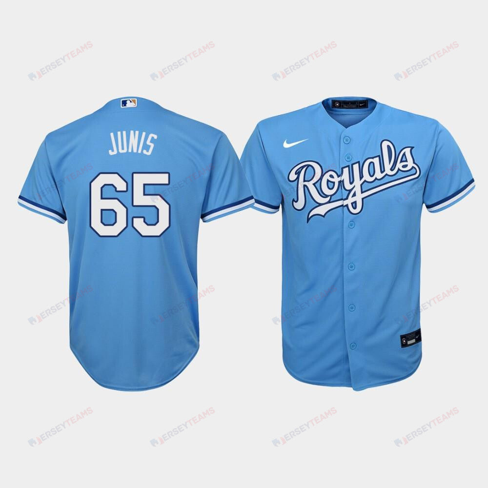 Youth Kansas City Royals Jakob Junis 65 Light Blue Alternate Jersey Jersey