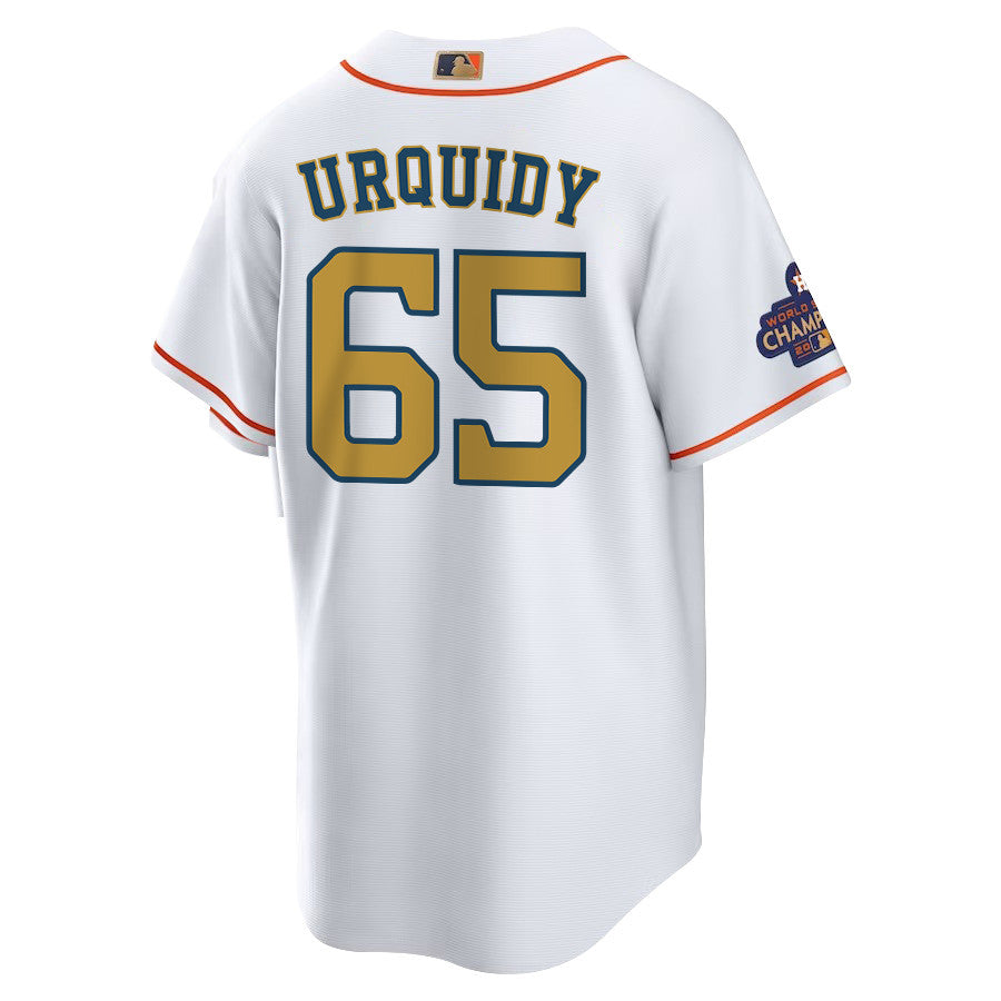 José Urquidy 65 Houston Astros 2023 Men Jersey - White/Gold