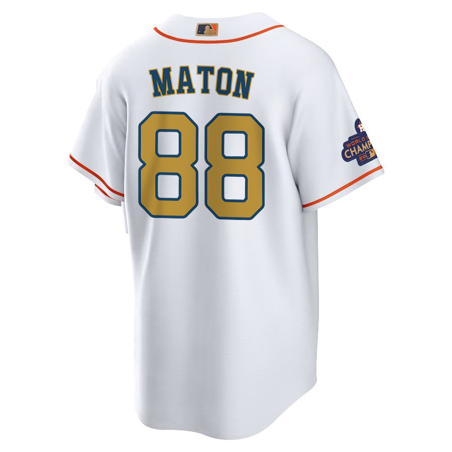 Phil Maton 88 Houston Astros 2023 Men Jersey - White/Gold