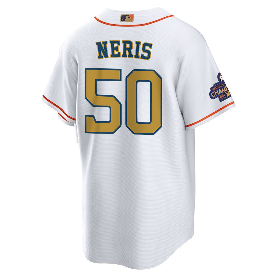 Hector Neris 50 Houston Astros 2023 Men Jersey - White/Gold