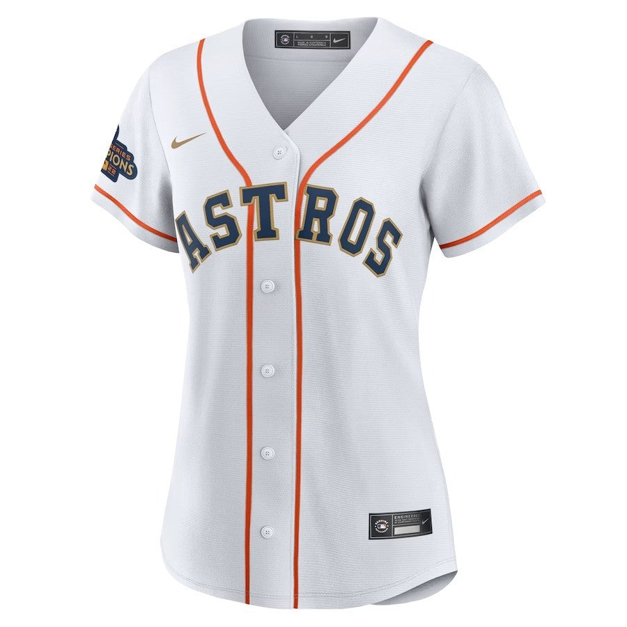 Ronel Blanco 56 Houston Astros 2023 Women Jersey - White/Gold