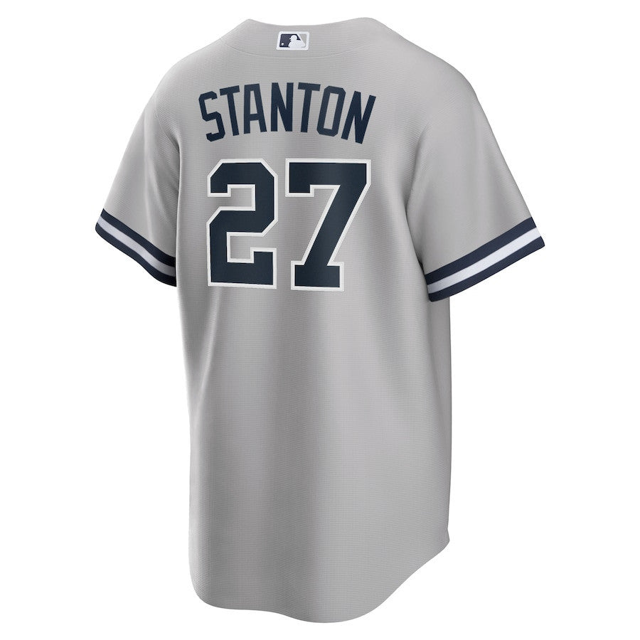 Giancarlo Stanton 27 New York Yankees Road Jersey - Gray