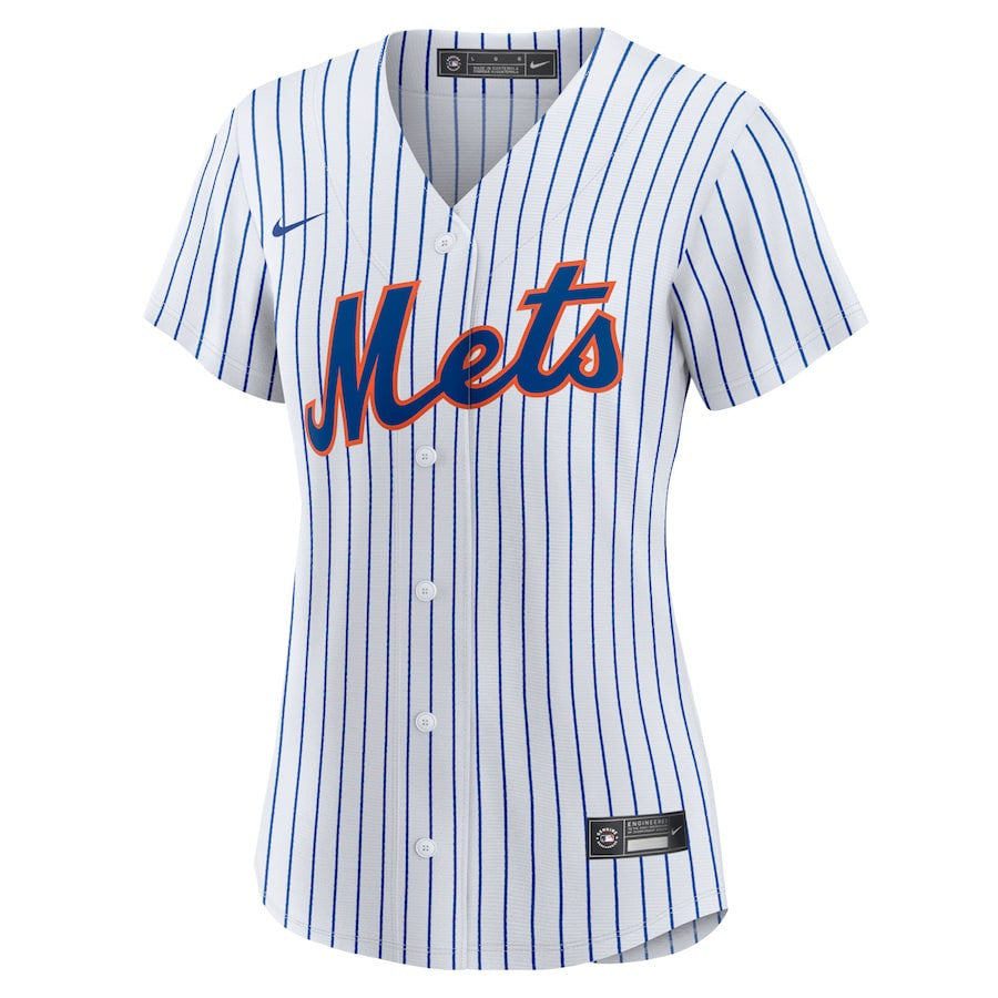 Francisco Lindor 12 New York Mets Home Women Jersey - White