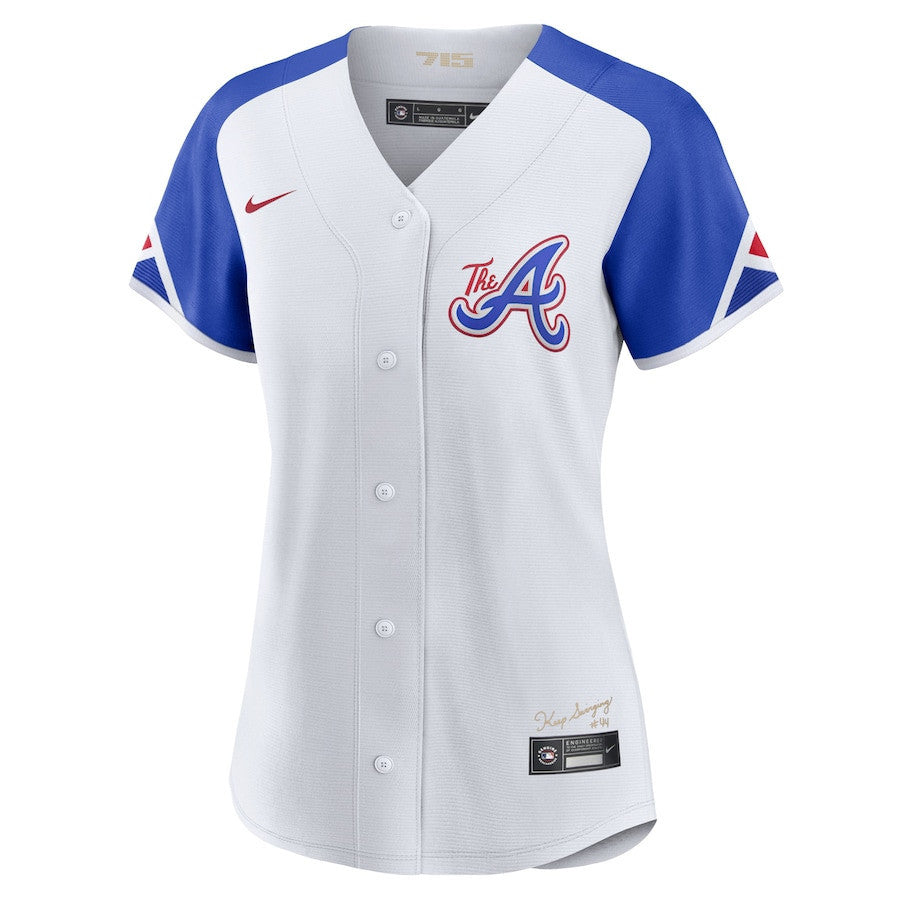 Matt Olson 28 Atlanta Braves 2023 City Connect Women Jersey - White