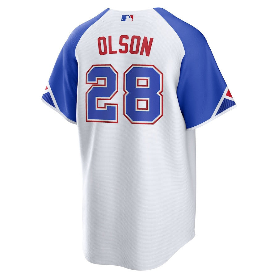 Matt Olson 28 Atlanta Braves 2023 City Connect Men Jersey - White
