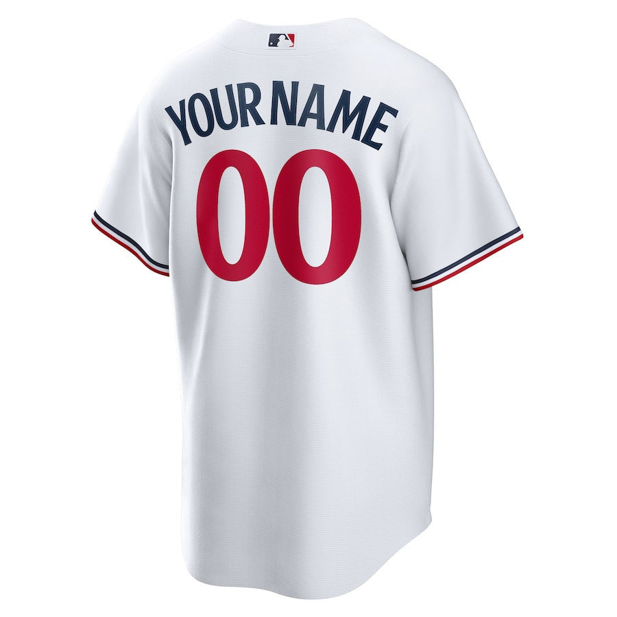 Minnesota Twins Home Custom Men Jersey - White