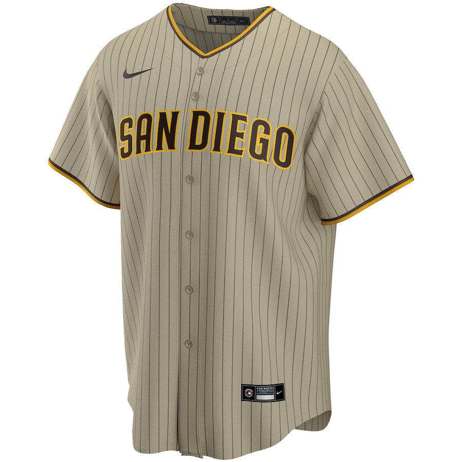 Fernando Tatis Jr. 23 San Diego Padres Alternate Men Jersey - Tan