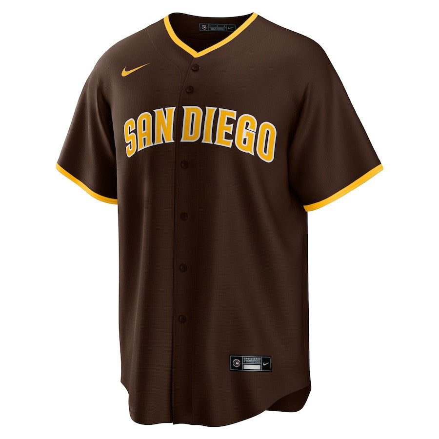 Fernando Tatis Jr. 23 San Diego Padres Road Men Jersey - Brown