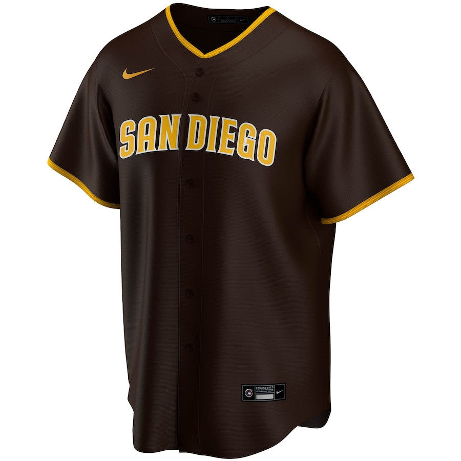 San Diego Padres Road Men Jersey - Brown