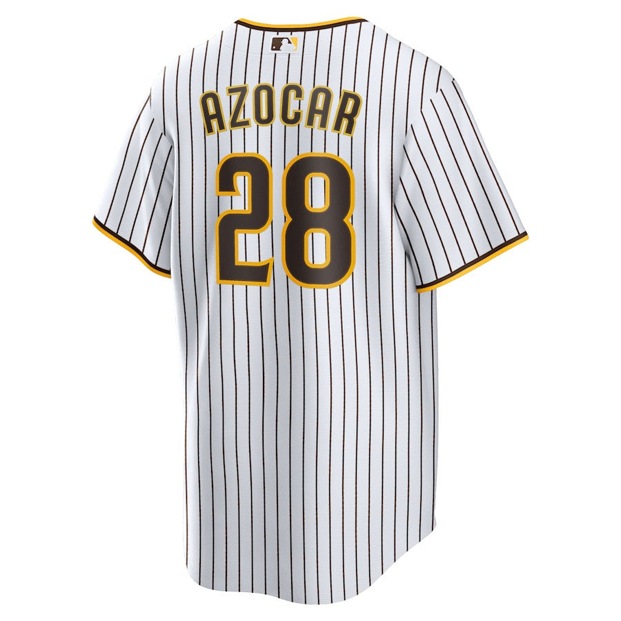 José Azocar 28 San Diego Padres Home Men Jersey - White