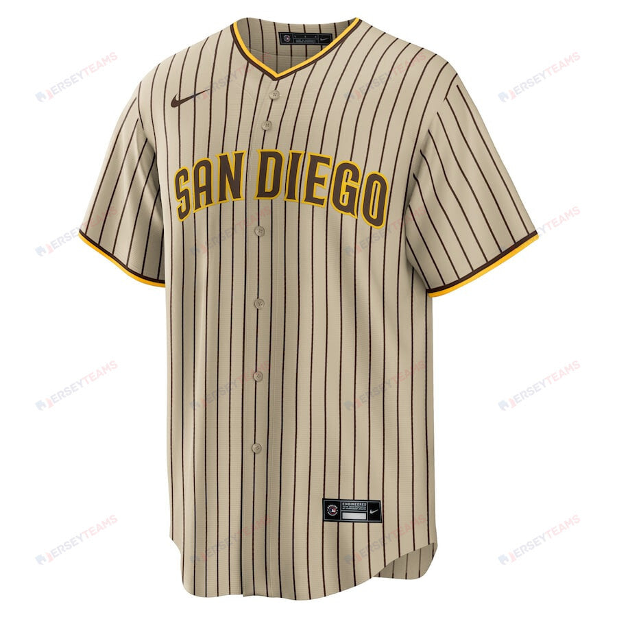 San Diego Padres Custom Alternate Men Jersey - Tan