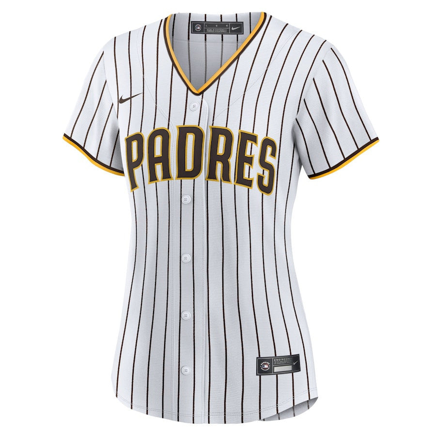 San Diego Padres Home Blank Women Jersey - White