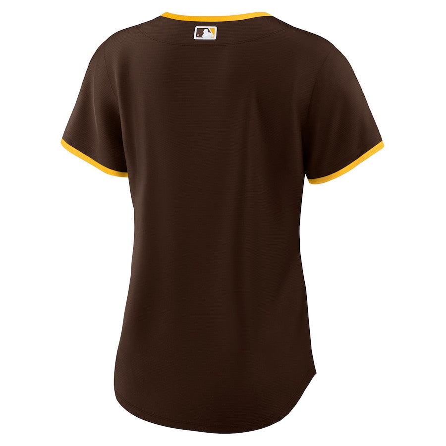 San Diego Padres Road Women Jersey - Brown