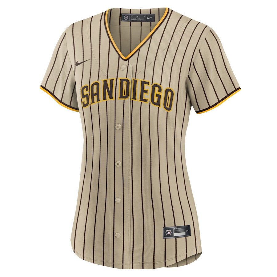 San Diego Padres Alternate Women Jersey - Tan