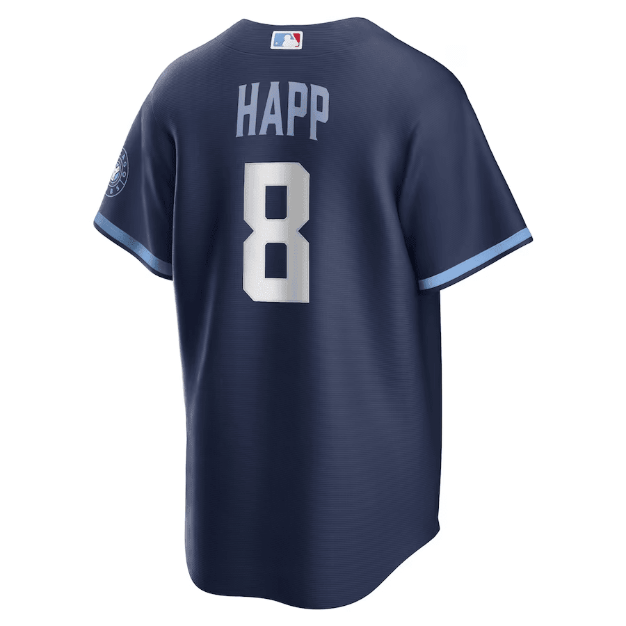 Ian Happ Chicago 8 Chicago Cubs City Connect Men Jersey - Navy